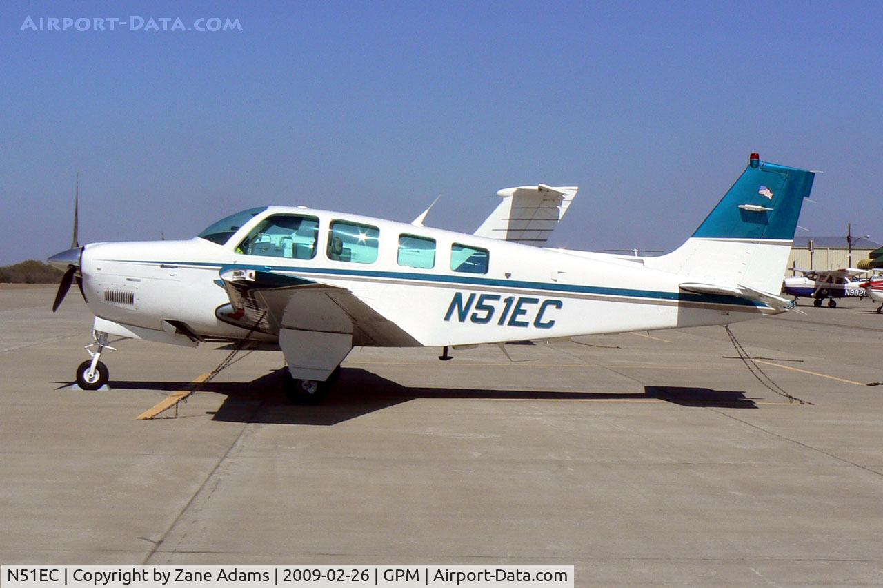 N51EC, 1995 Beech A36 Bonanza 36 C/N E-2983, At Grand Prairie Municipal