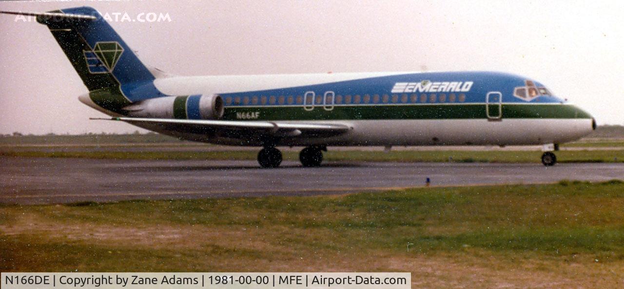 N166DE, 1967 Douglas DC-9-15F C/N 47152, Former Air Canada, Emerald Air, Air Florida - Ex N8908, CF-TOU, N73AF, N65AF, now operated by Ross Aviation (U.S. Dept. of Energy) as N166DE