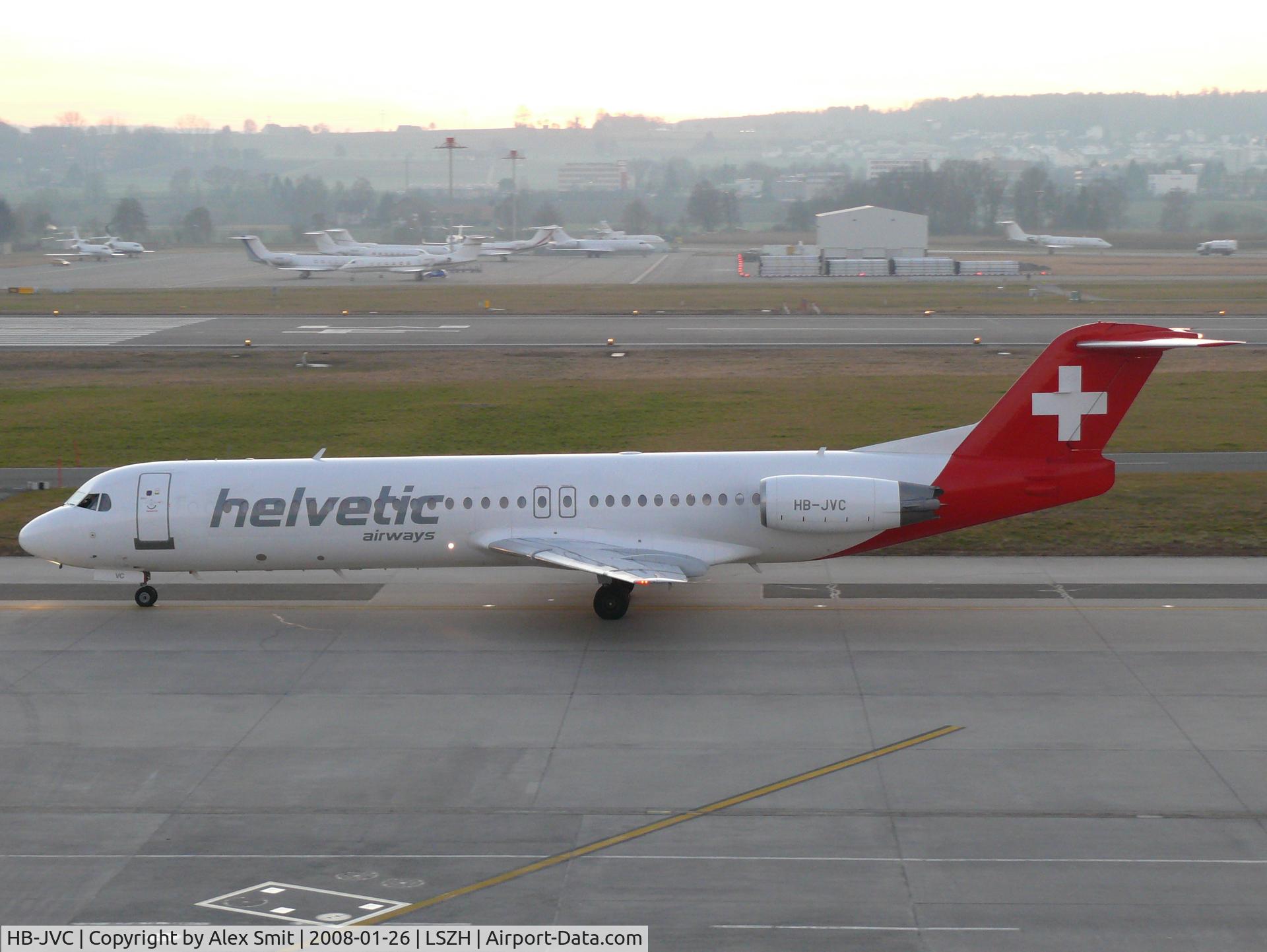HB-JVC, 1994 Fokker 100 (F-28-0100) C/N 11501, Fokker 100 HB-JVC Helvetic