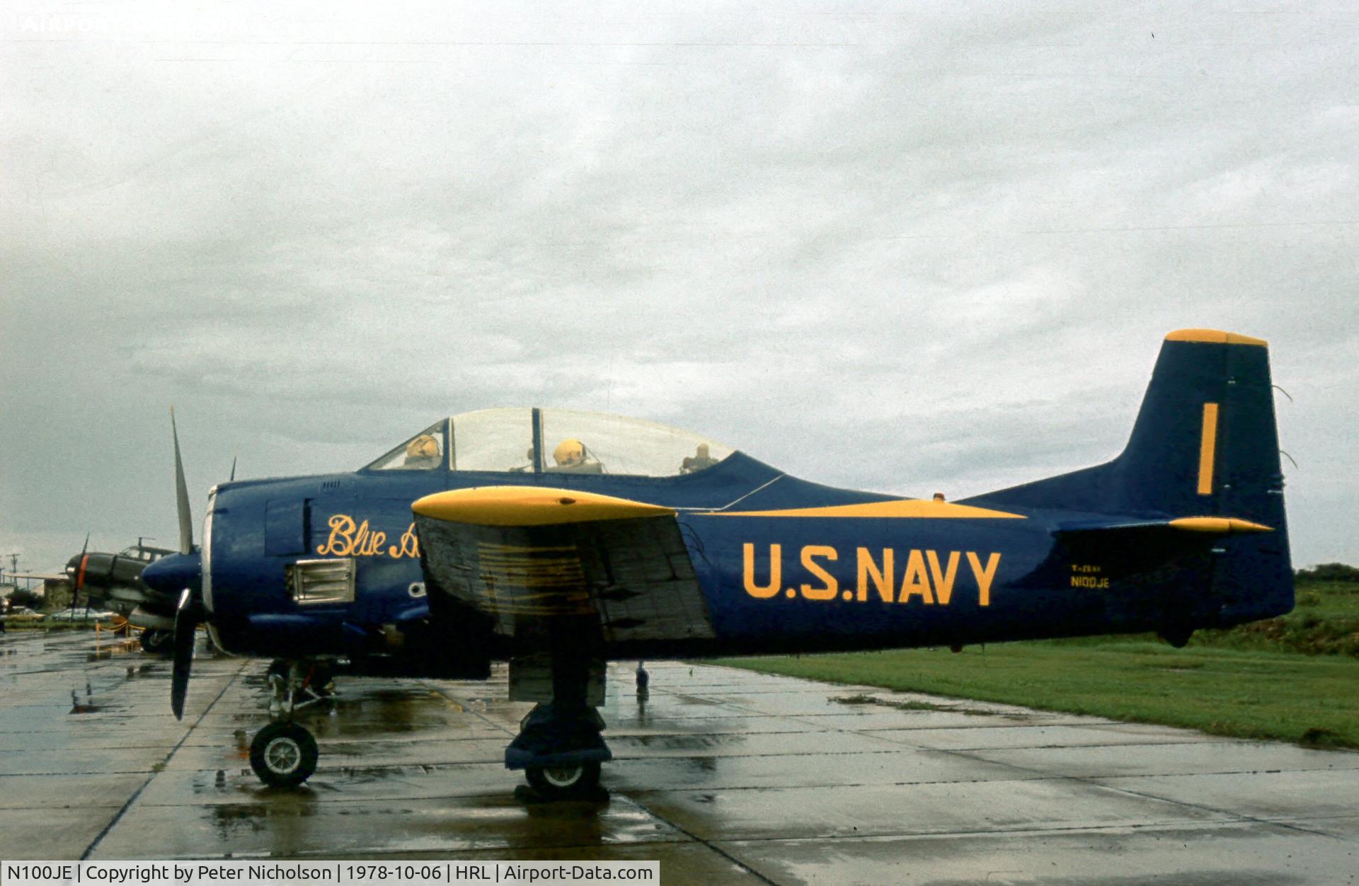 N100JE, 1961 North American NA-260 (T-28) Nomad C/N 51-7700N, Marked as a T-28A Trojan at the 1978 Confederate Air Force Airshow.