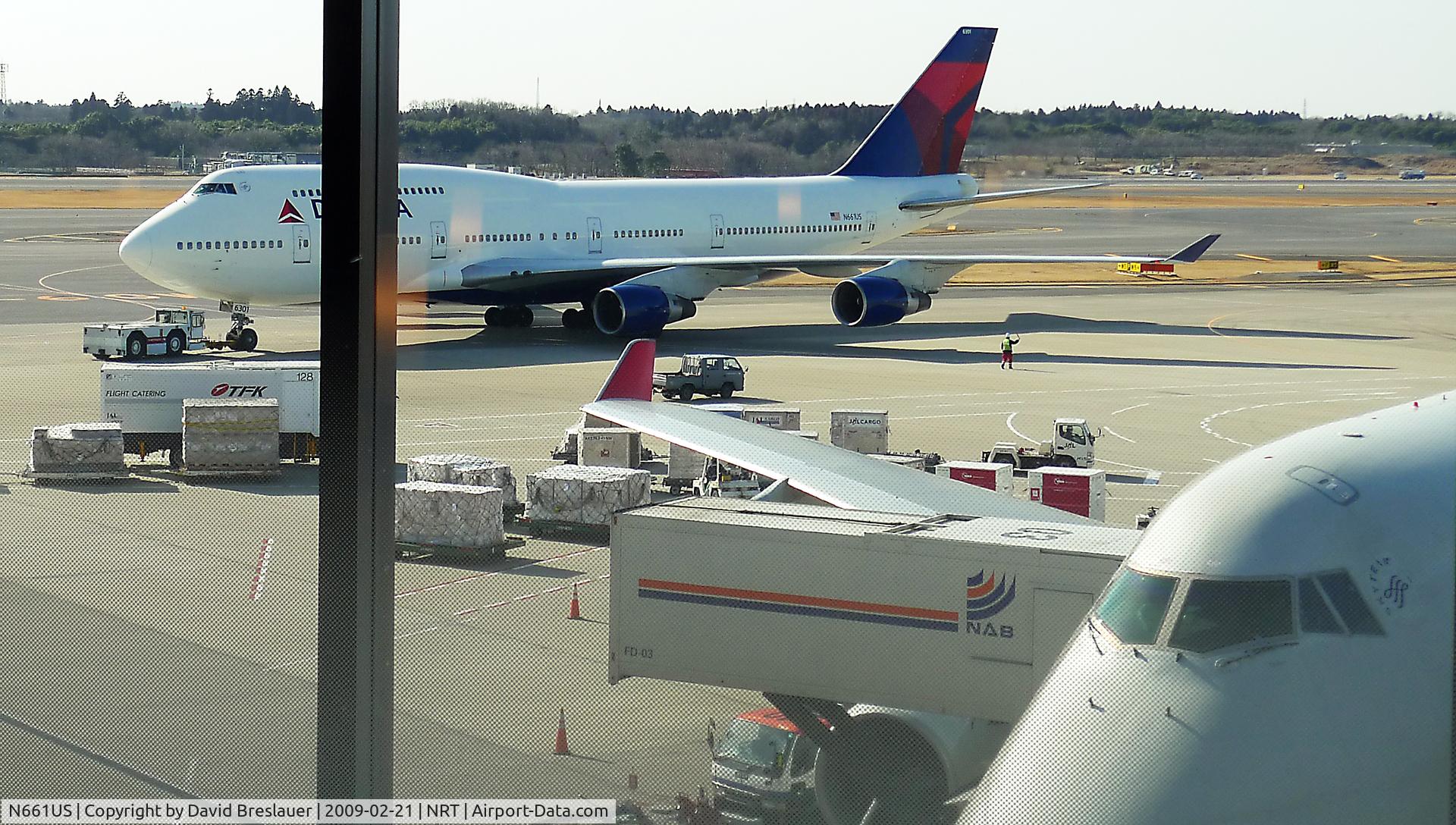N661US, 1989 Boeing 747-451 C/N 23719, Delta Livery at Tokyo Narita