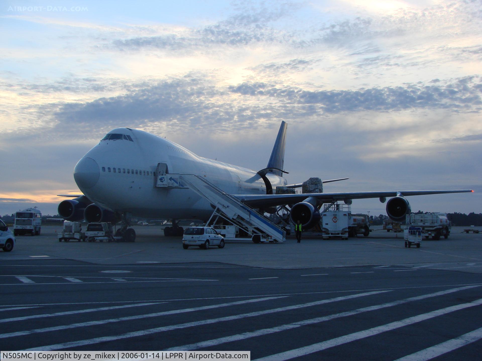 N505MC, 1976 Boeing 747-2D3B C/N 21251, Another B747 at Porto