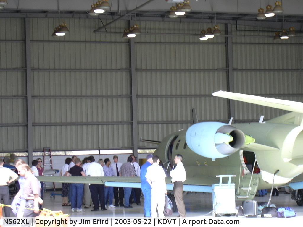 N562XL, 2003 Cessna 560XL C/N 560-5313, 562XL Testbed, in Honeywell (PHX) Hanger.