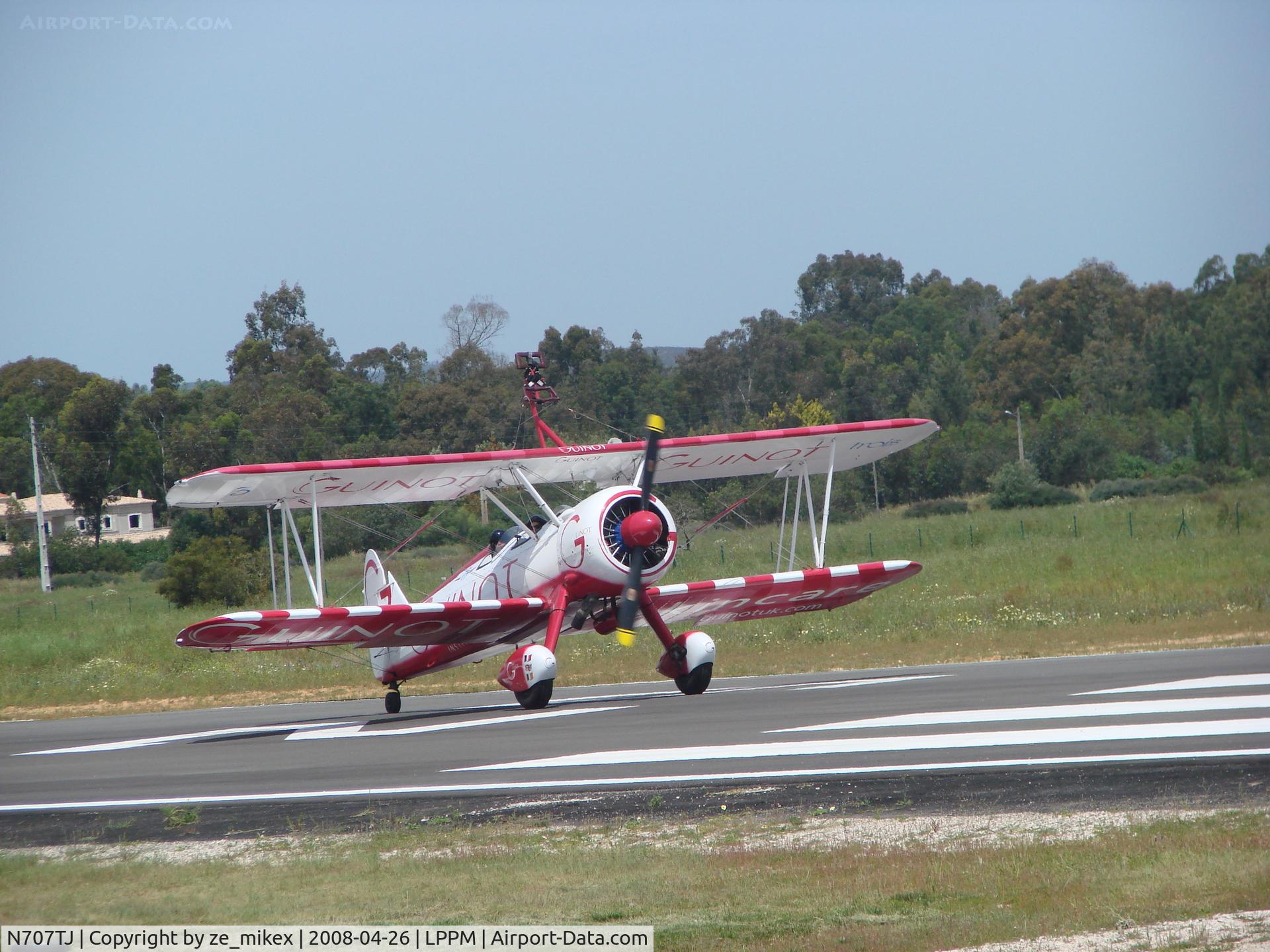 N707TJ, 1943 Boeing A75N1(PT17) C/N 75-950, team guinot ait portimao air festival