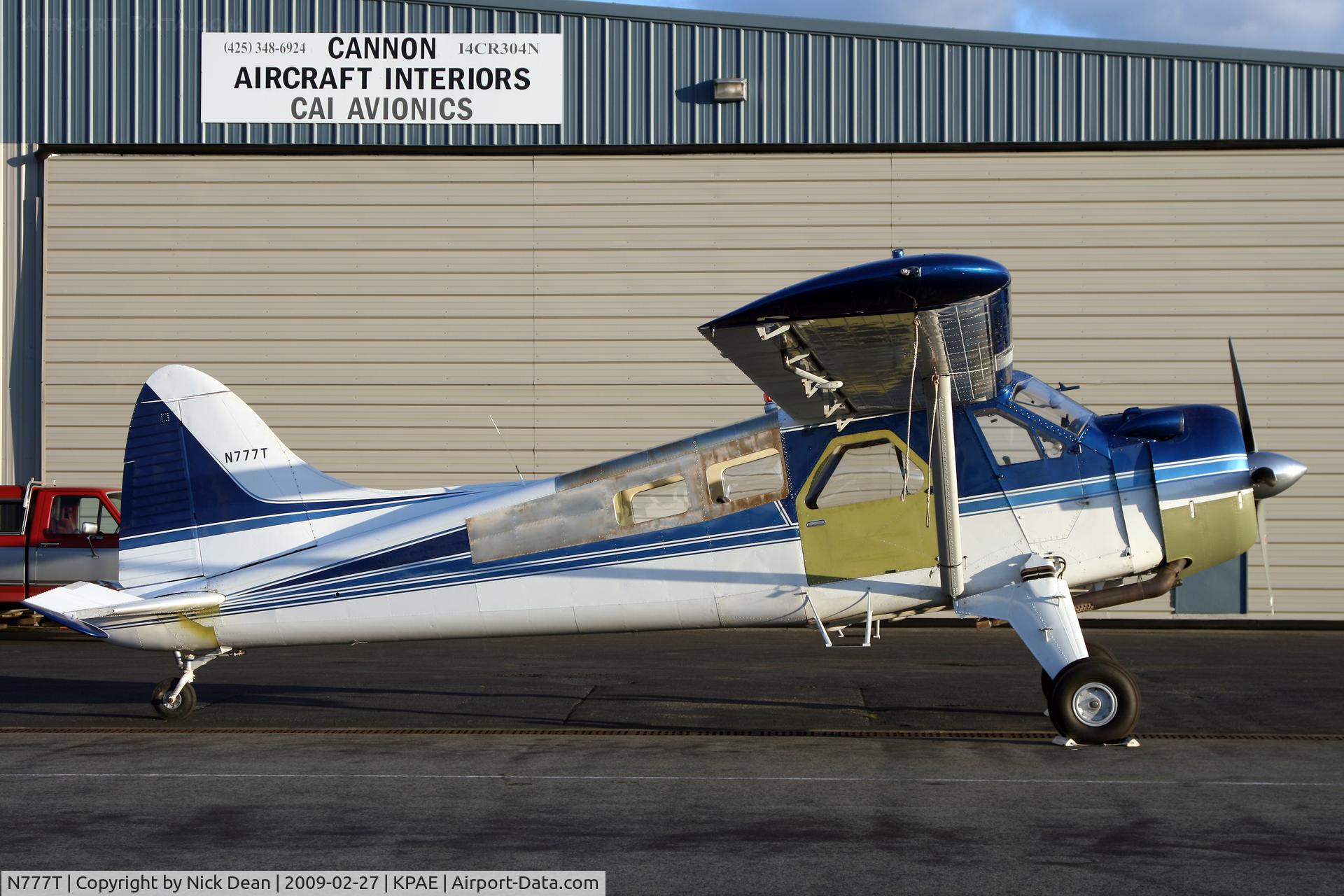 N777T, 1954 De Havilland Canada U-6A Beaver C/N 859, KPAE