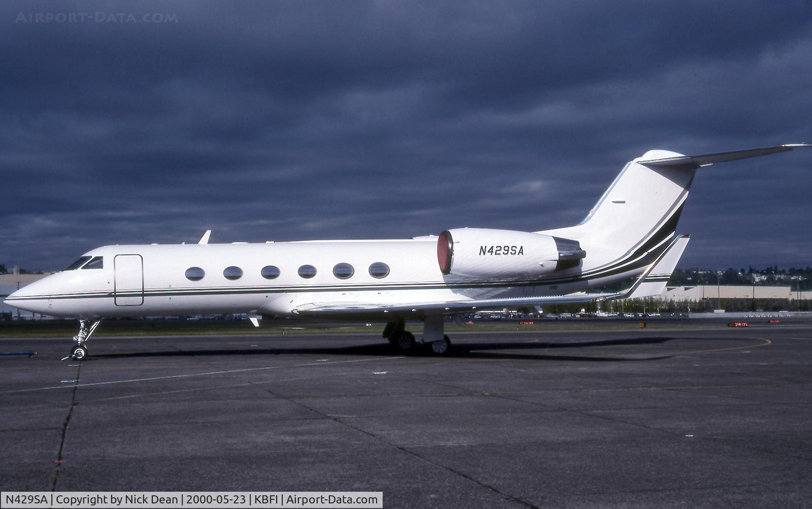 N429SA, 1996 Gulfstream Aerospace Gulfstream IVSP C/N 1314, KBFI