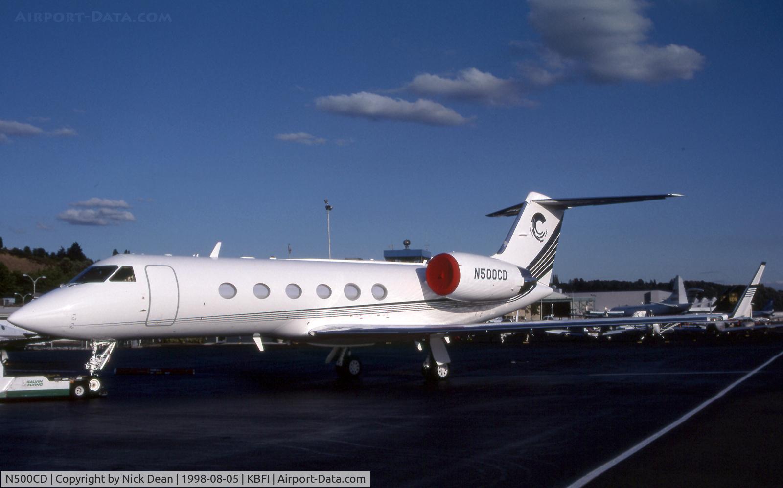 N500CD, 1997 Gulfstream Aerospace Gulfstream IVSP C/N 1321, KBFI