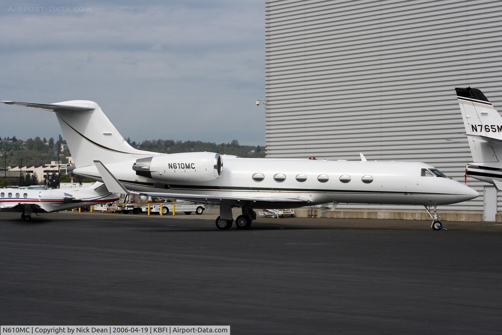 N610MC, 1999 Gulfstream Aerospace Gulfstream IVSP C/N 1368, KBFI