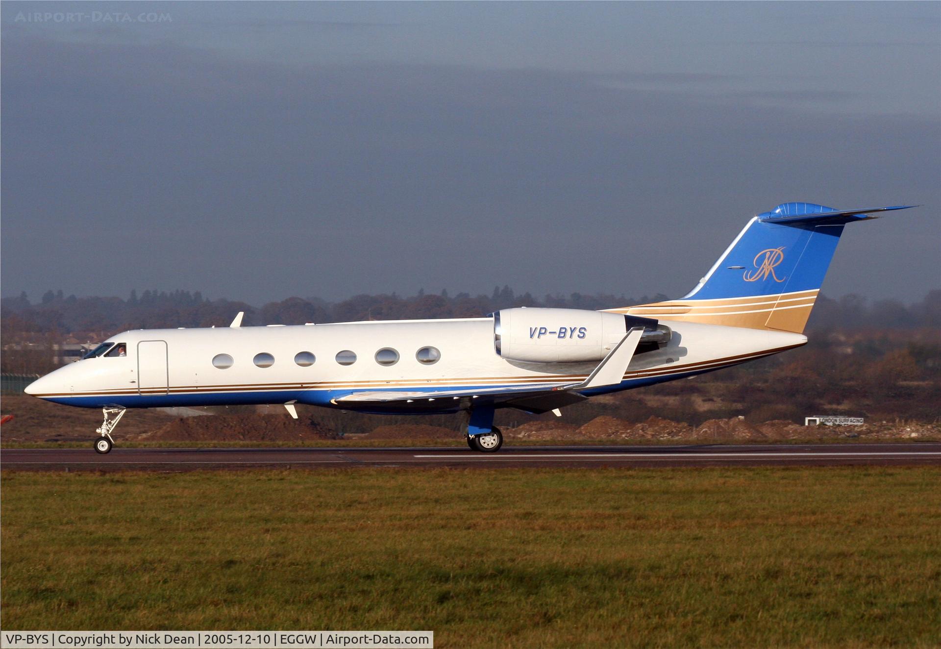 VP-BYS, 1999 Gulfstream Aerospace Gulfstream IV C/N 1381, EGGW
