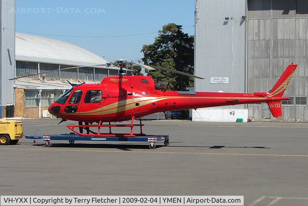VH-YXX, 2003 Eurocopter AS-350B-3 Ecureuil Ecureuil C/N 3739, AS350B3 at Essendon