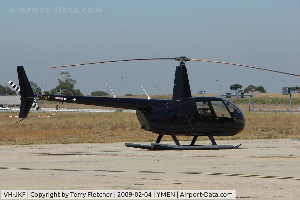 VH-JKF, Robinson R44 Raven II C/N 10585, Robinson R44 at Essendon