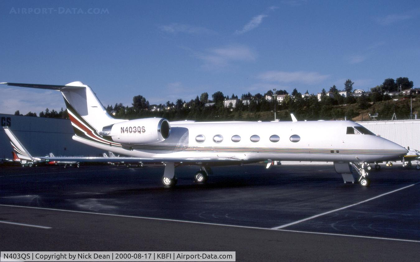 N403QS, 2000 Gulfstream Aerospace G-IV C/N 1403, KBFI