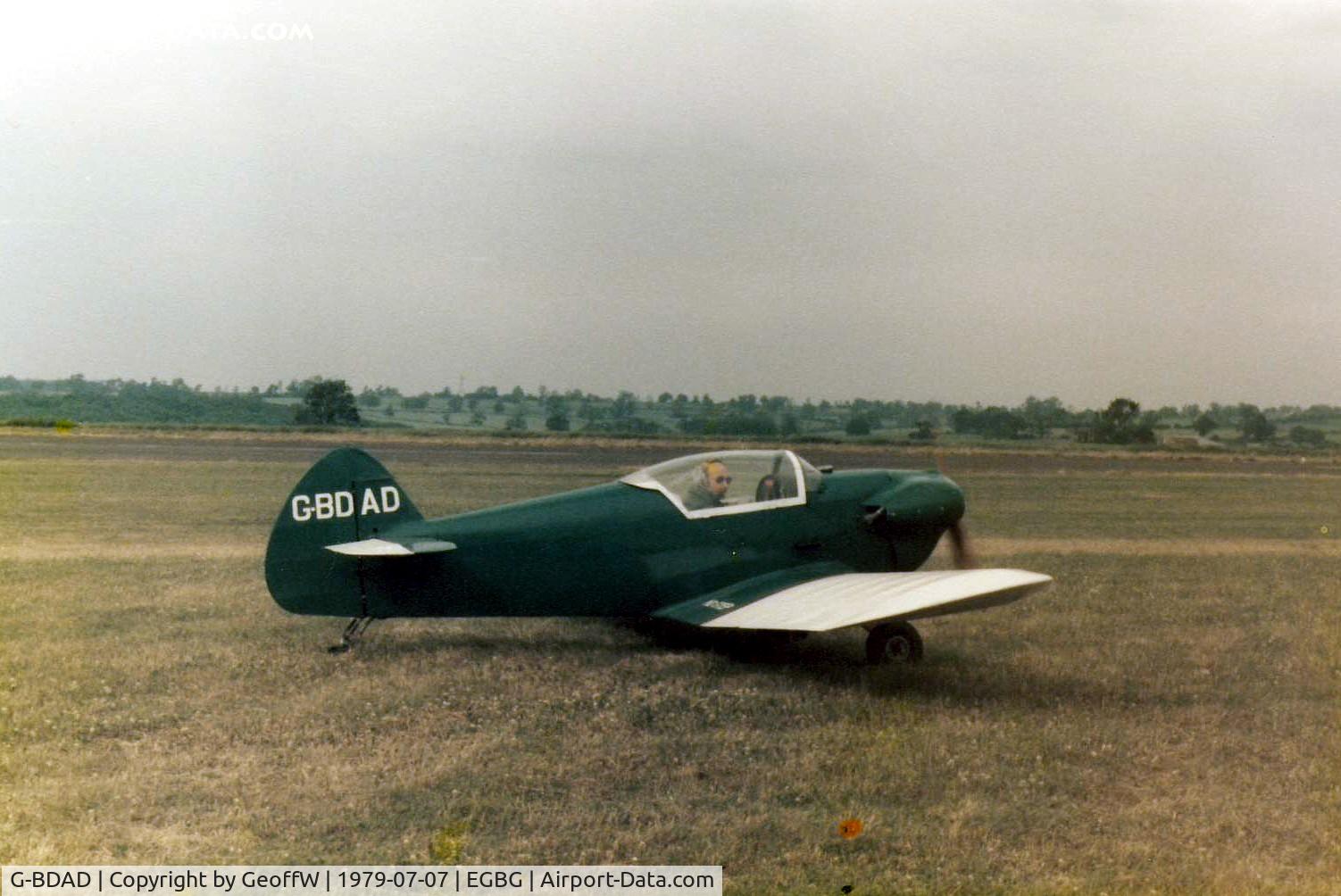 G-BDAD, 1976 Taylor JT-1 Monoplane C/N PFA 1453, Taylor Monoplane G-BDAD at the Leicester PFA Rally 1979
