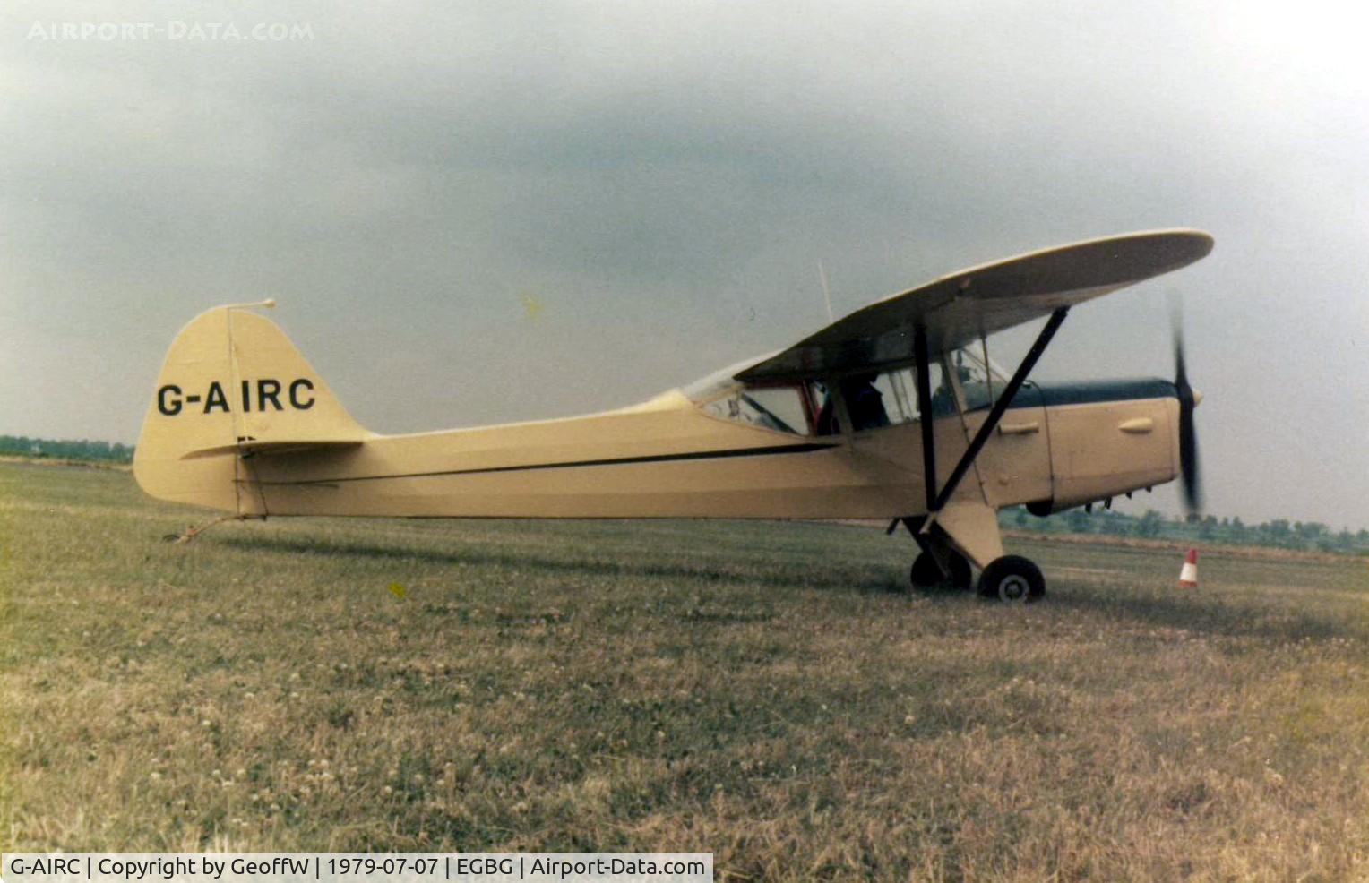 G-AIRC, 1946 Auster J-1 Autocrat C/N 2215, Auster J/1 Autocrat G-AIRC at the Leicester PFA Rally 1979