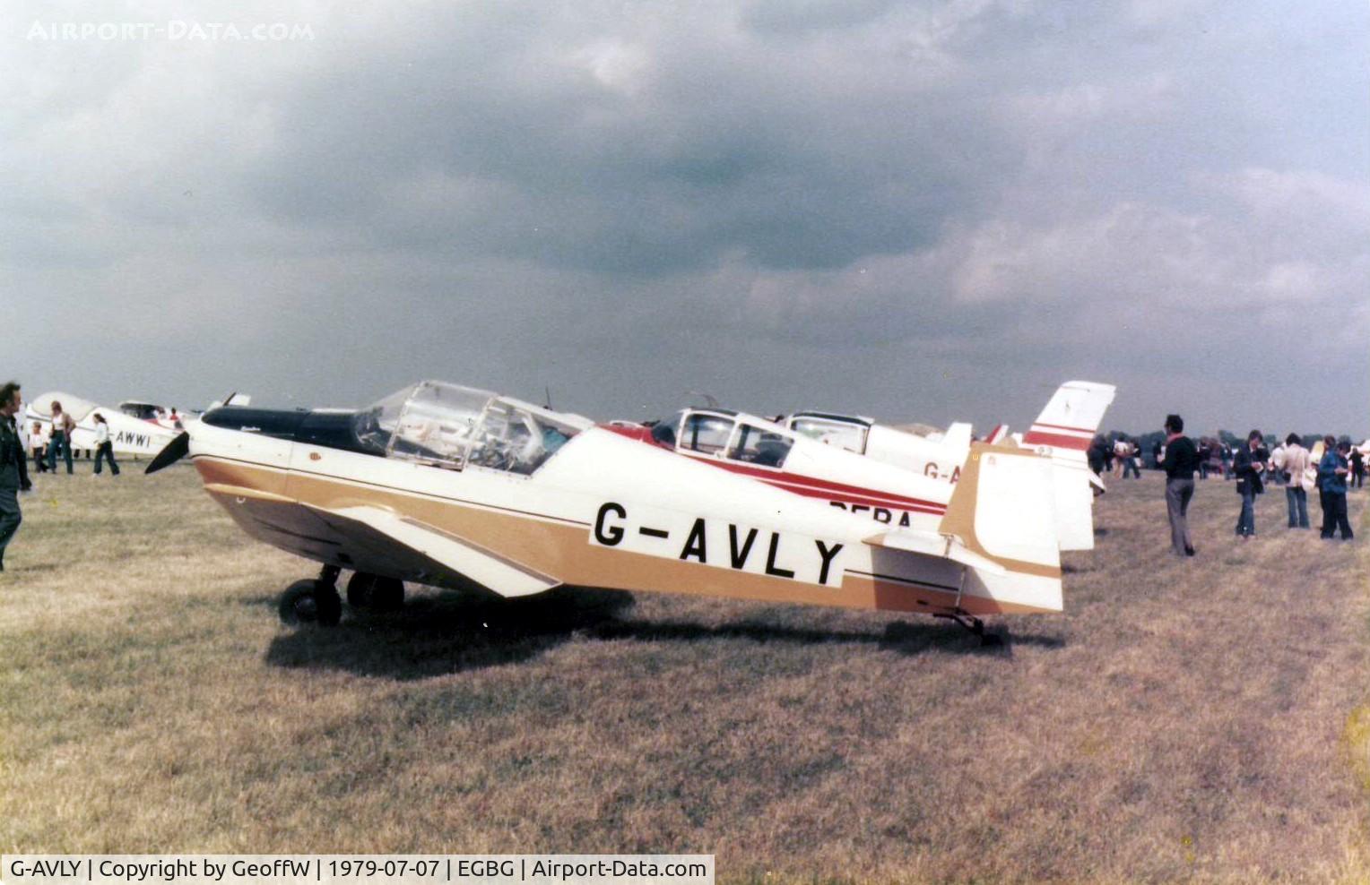G-AVLY, 1967 Jodel D-120A Paris-Nice C/N 331, Jodel D120 Paris-Nice G-AVLY at the Leicester PFA Rally 1979