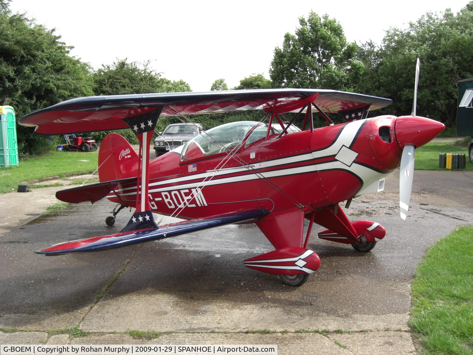 G-BOEM, 1981 Aerotek Pitts S-2A Special C/N 2255, pitts at spanhoe