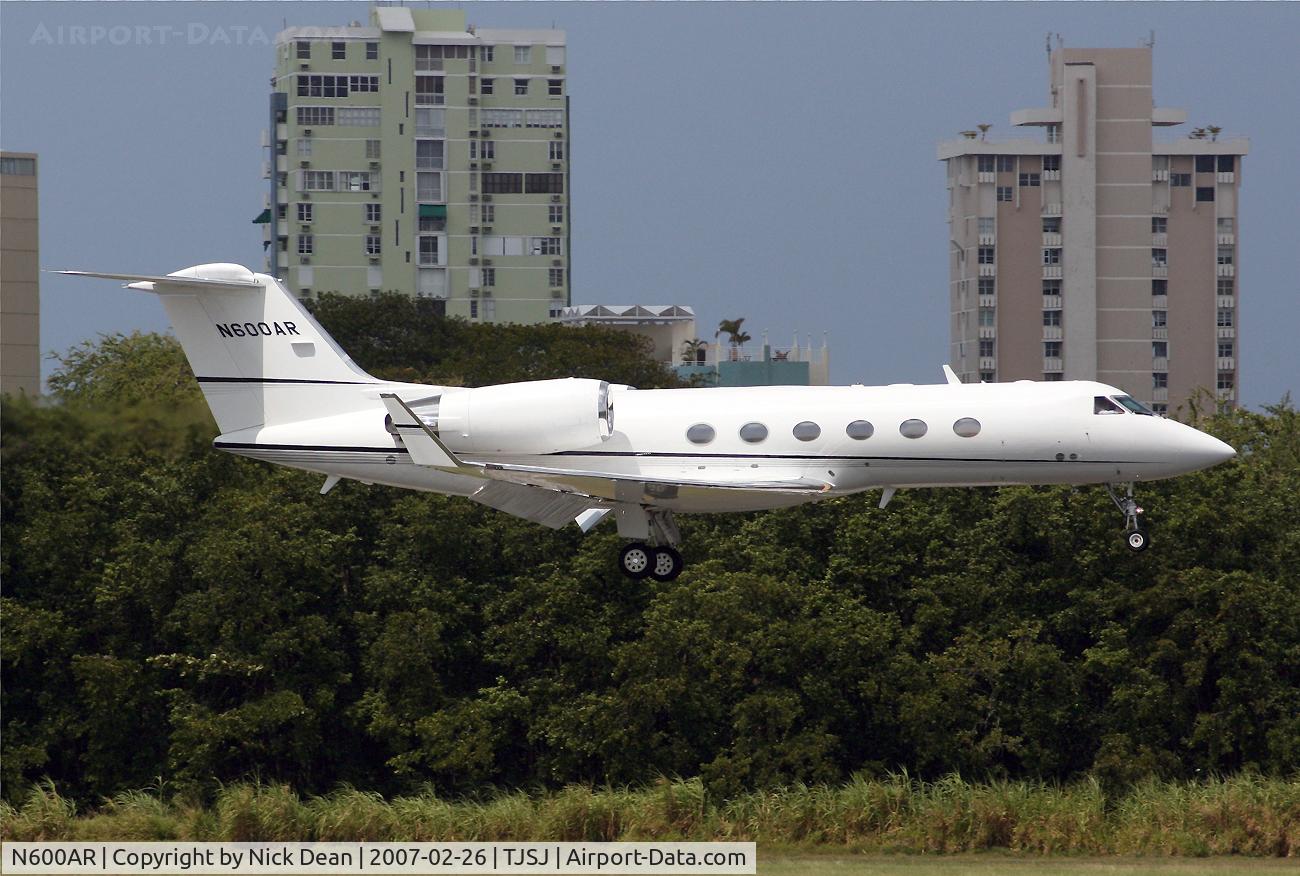 N600AR, 2000 Gulfstream Aerospace G-IV SP C/N 1419, TJSJ