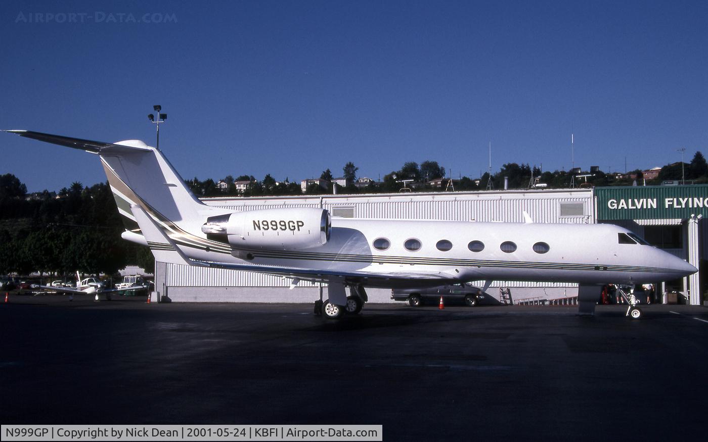 N999GP, 2000 Gulfstream Aerospace Gulfstream IVSP C/N 1422, KBFI