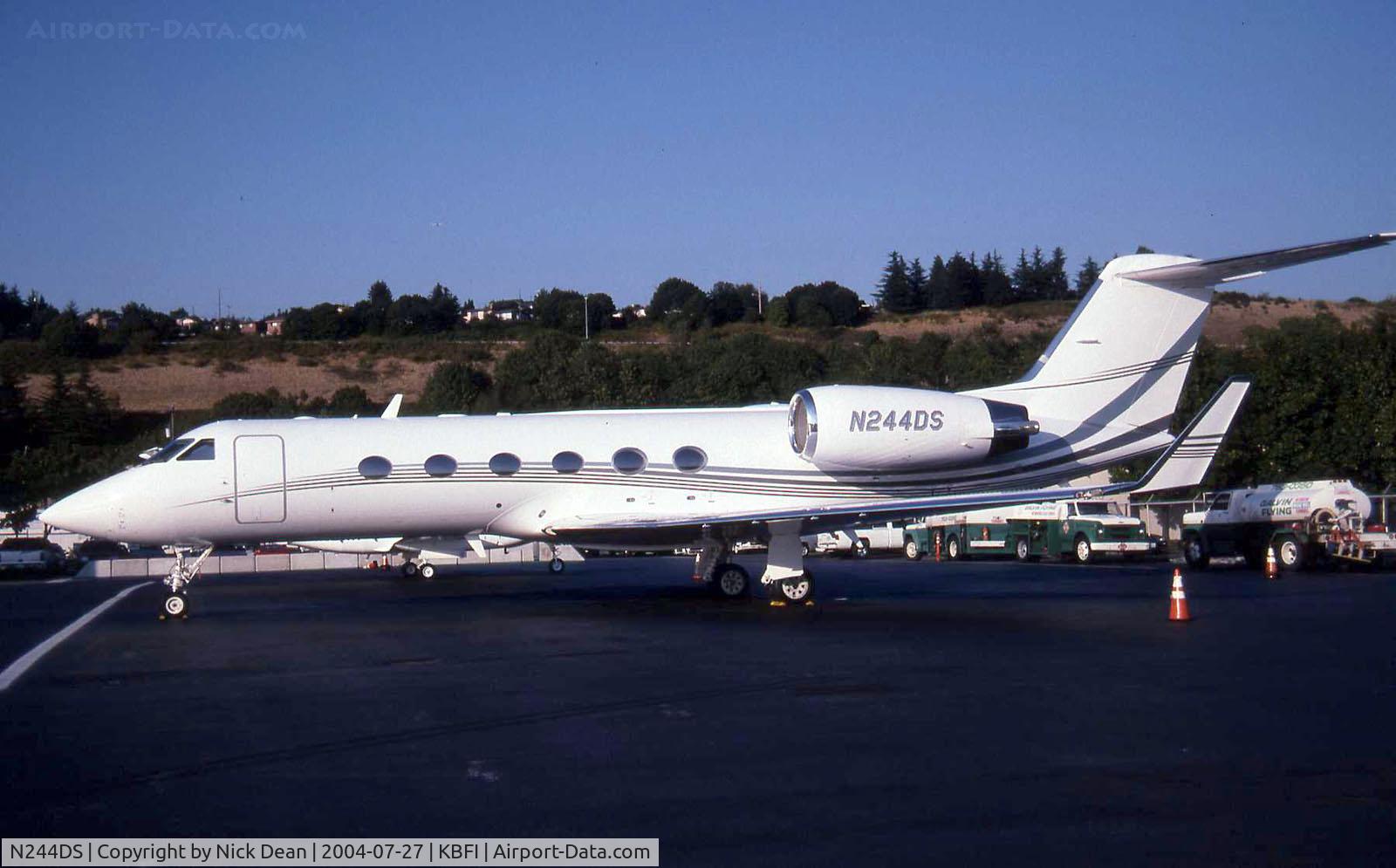 N244DS, 2001 Gulfstream Aerospace Gulfstream IVSP C/N 1477, KBFI