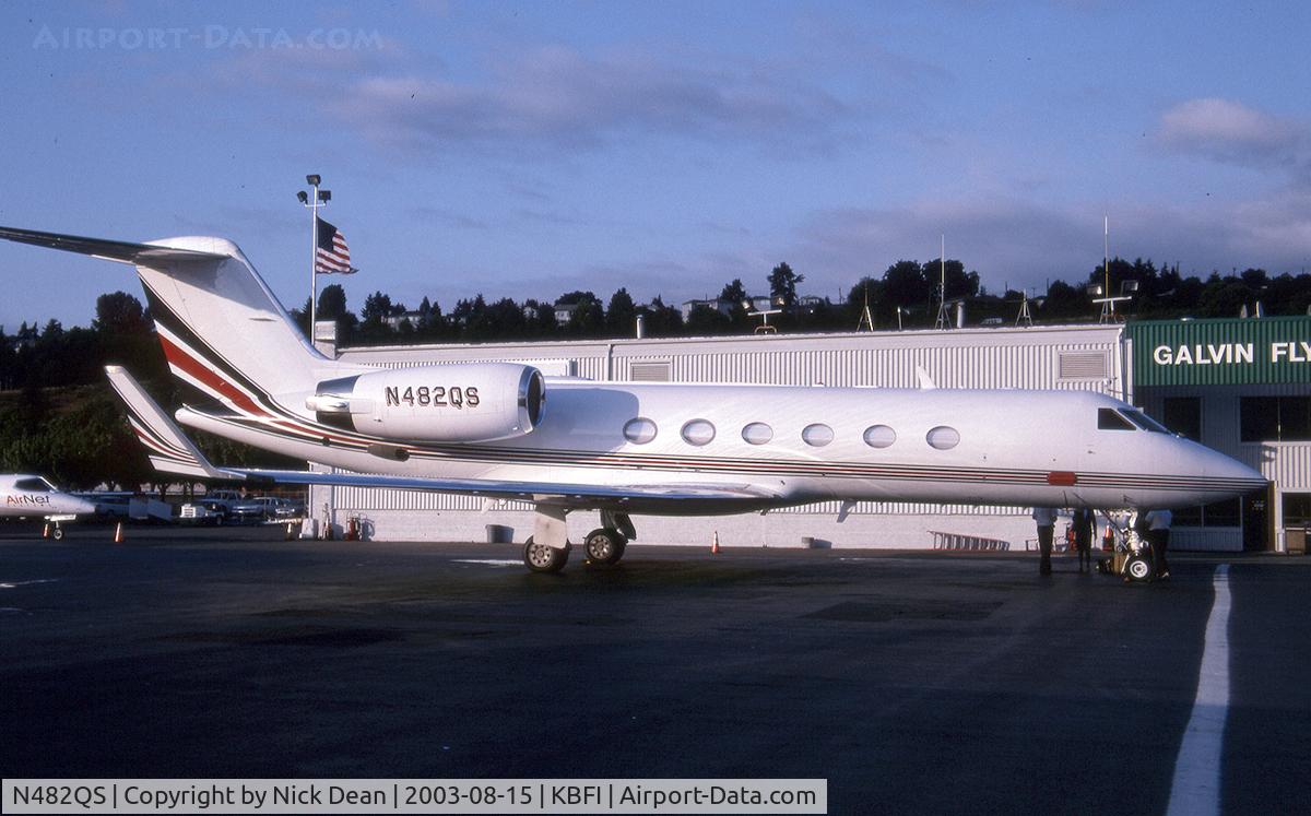 N482QS, 2002 Gulfstream Aerospace G-IV C/N 1480, KBFI