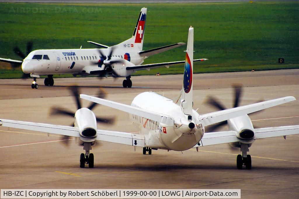 HB-IZC, 1993 Saab 2000 C/N 2000-006, Flight to GRZ/LOWG