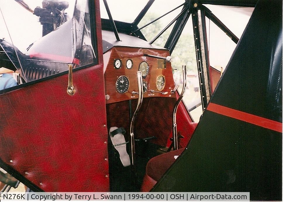 N276K, 1929 Wallace Aircraft Co B-330 C/N 12, Inside the cockpit.
