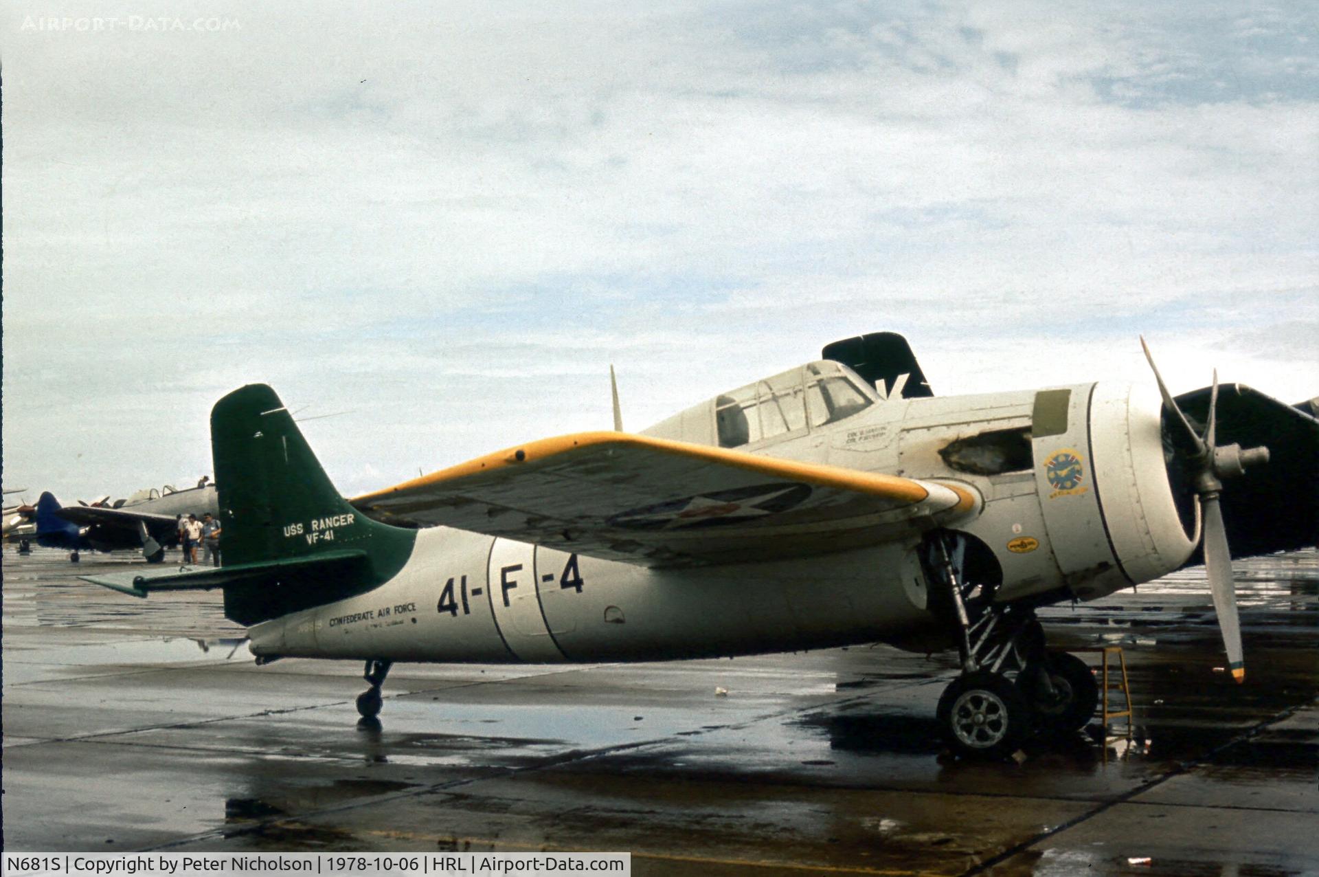N681S, 1944 General Motors FM-2 Wildcat C/N Not found (USN55585), The Confederate Air Force displayed their Wildcat at the 1978 Airshow.