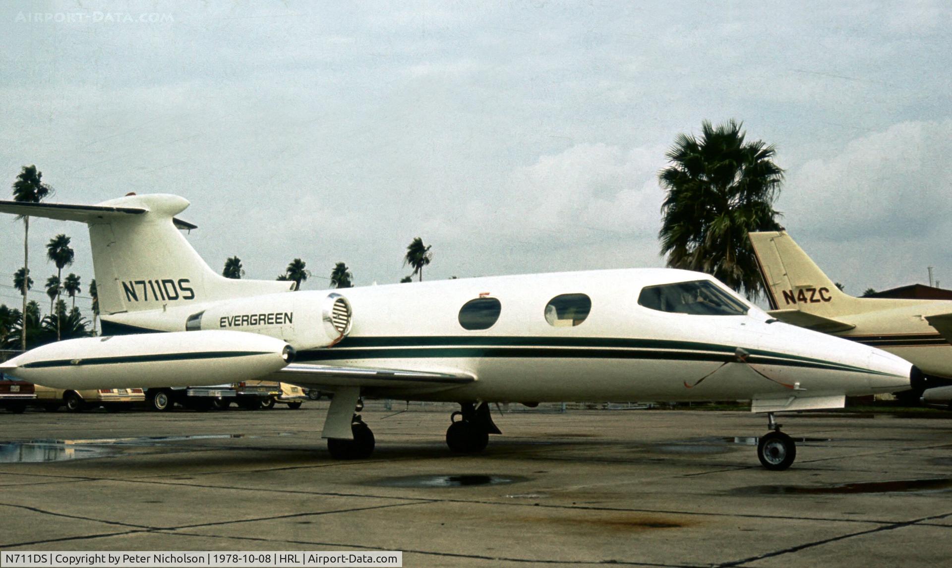 N711DS, 1976 Learjet 24B C/N 24-189, Evergreen Helicopters Inc. Learjet was present at the 1978 Confederate Air Force Airshow.