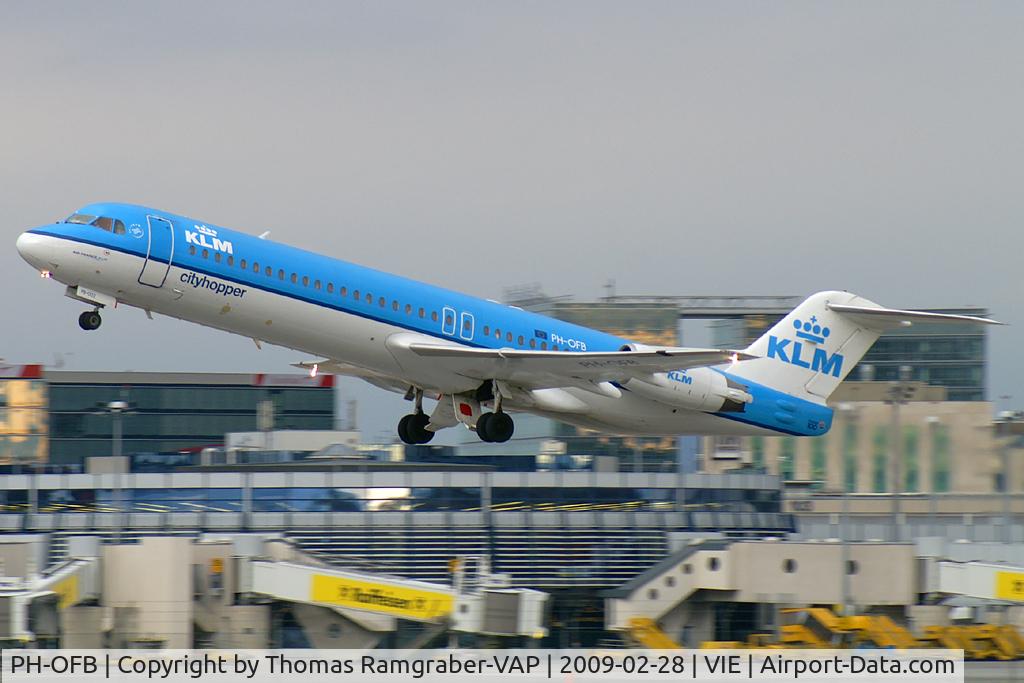 PH-OFB, 1989 Fokker 100 (F-28-0100) C/N 11247, KLM - Royal Dutch Airlines Fokker 100