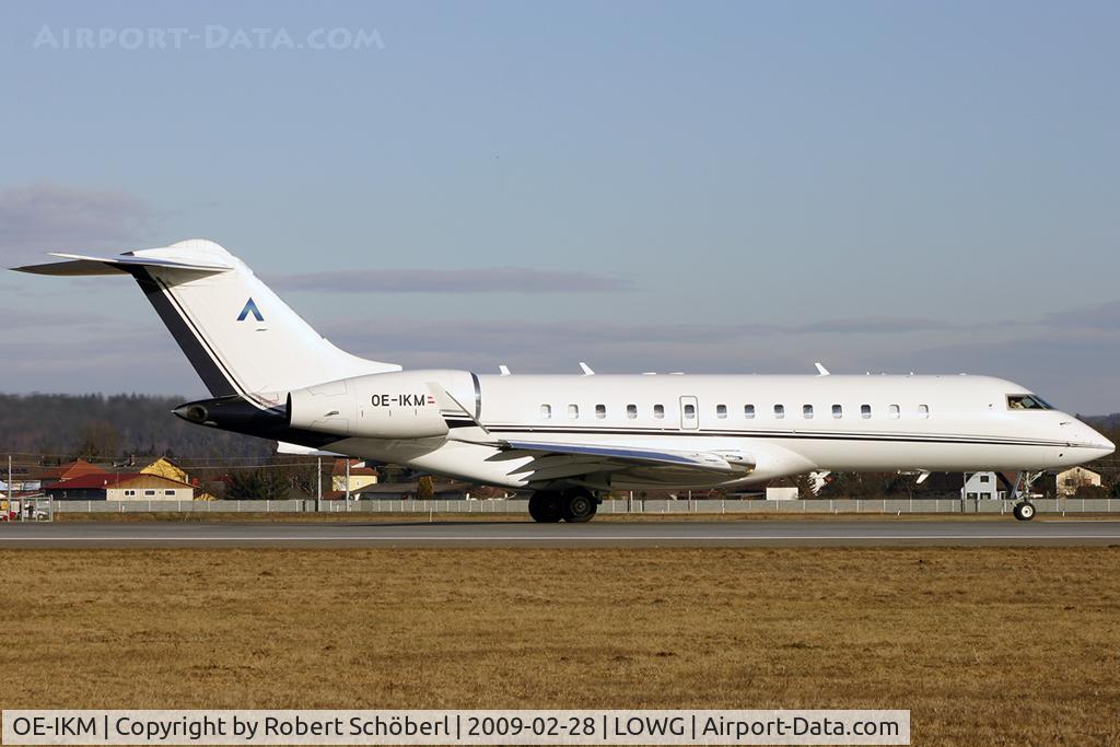 OE-IKM, 2001 Bombardier BD-700-1A10 Global Express C/N 9112, Flight to GRZ/LOWG