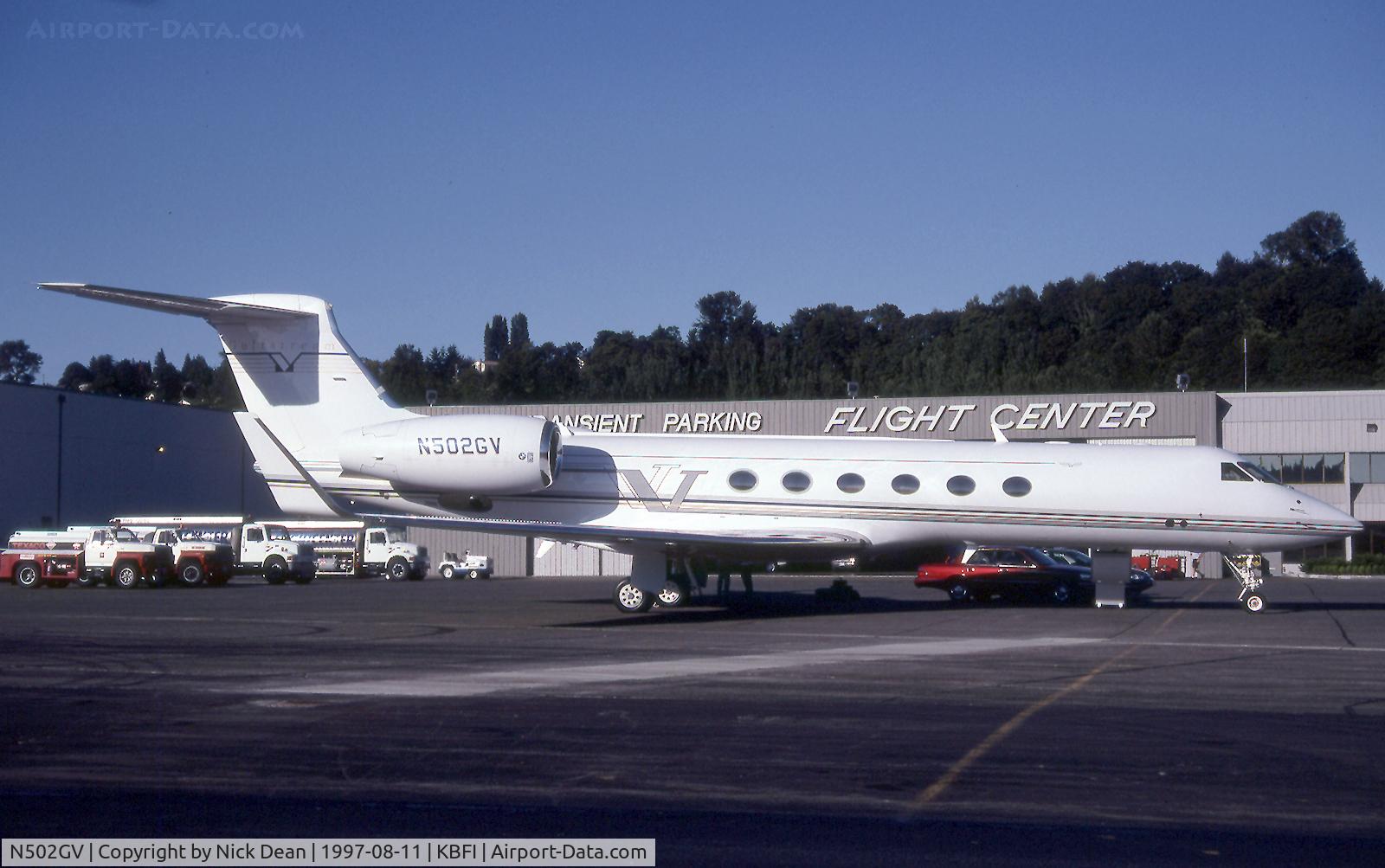 N502GV, Gulfstream Aerospace G-1159 D Gulfstream V C/N 502, KBFI