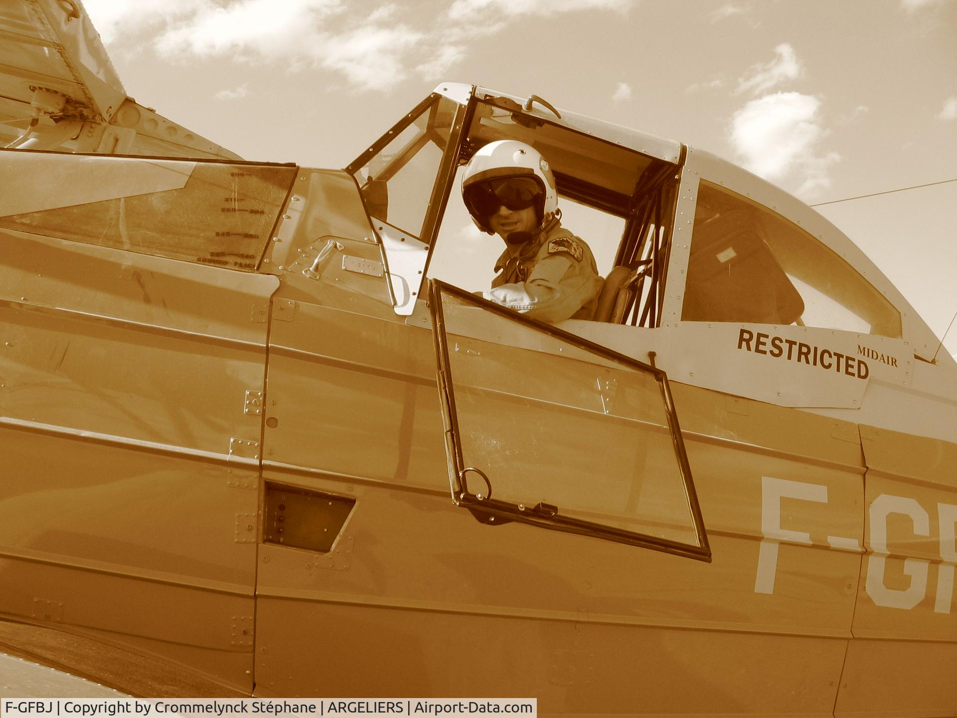 F-GFBJ, Grumman G-164A Agcat C/N 1124, My leader/Tiphaine Straub with the ag-cat 347