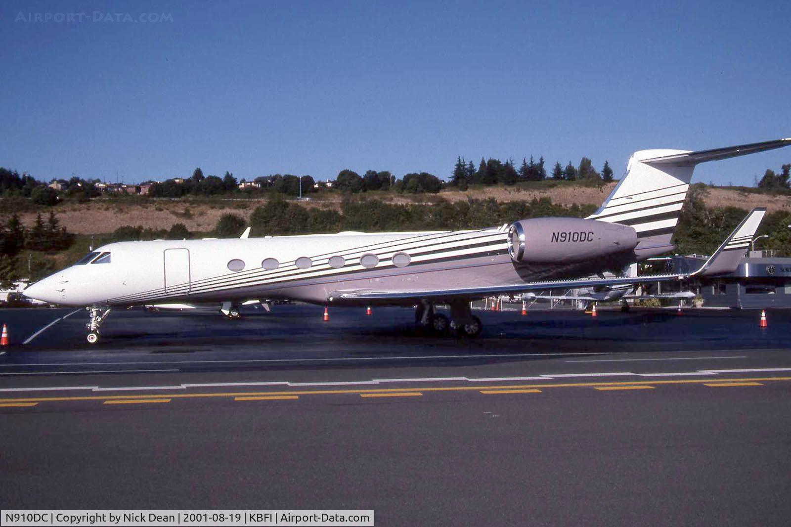 N910DC, 1998 Gulfstream Aerospace G-IV C/N 544, KBFI