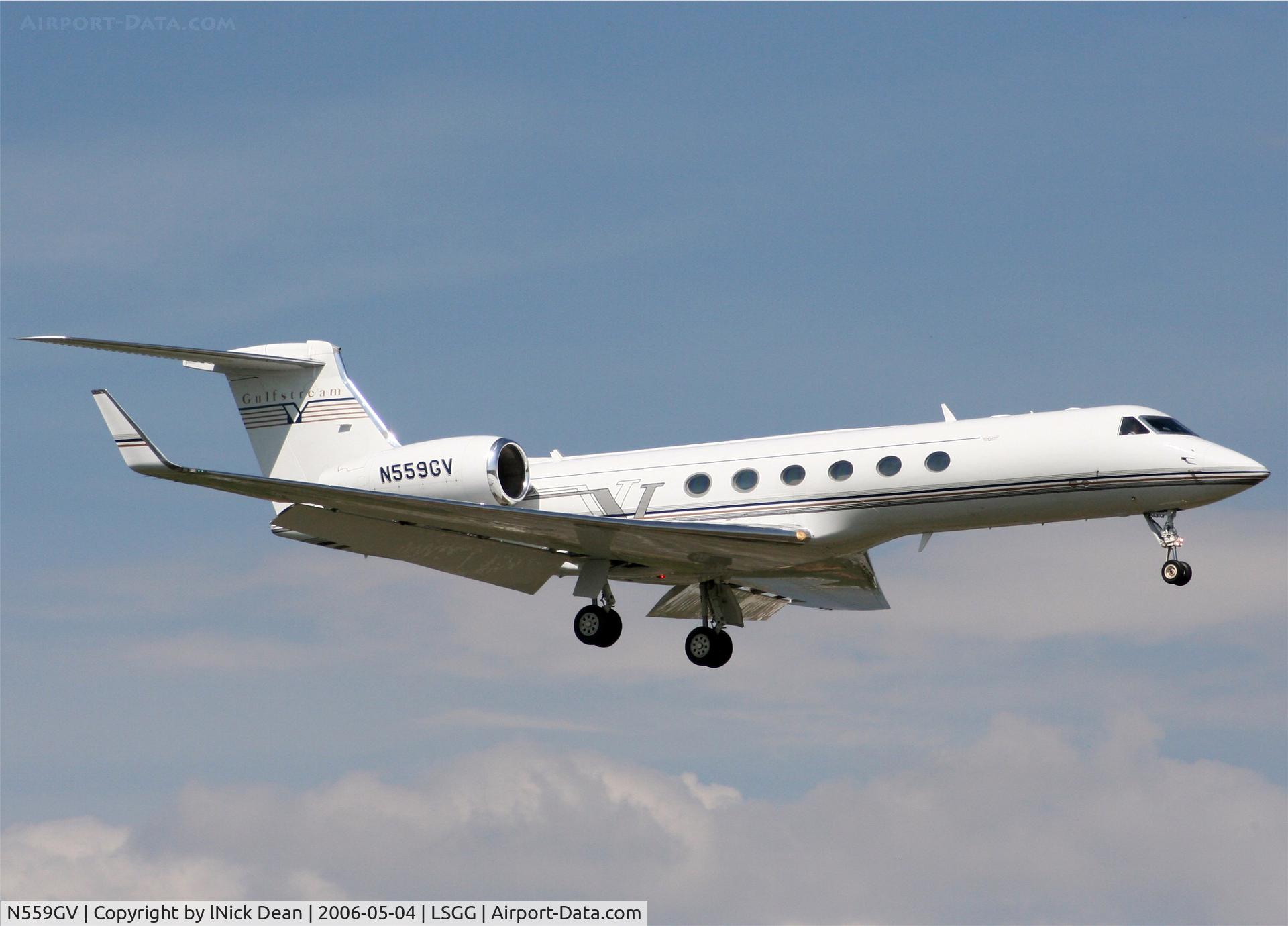 N559GV, 1998 Gulfstream Aerospace Gulfstream V C/N 559, LSGG
