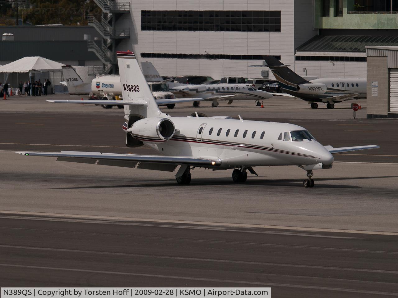 N389QS, 2007 Cessna 680 Citation Sovereign C/N 680-0149, N389QS arriving on RWY 03