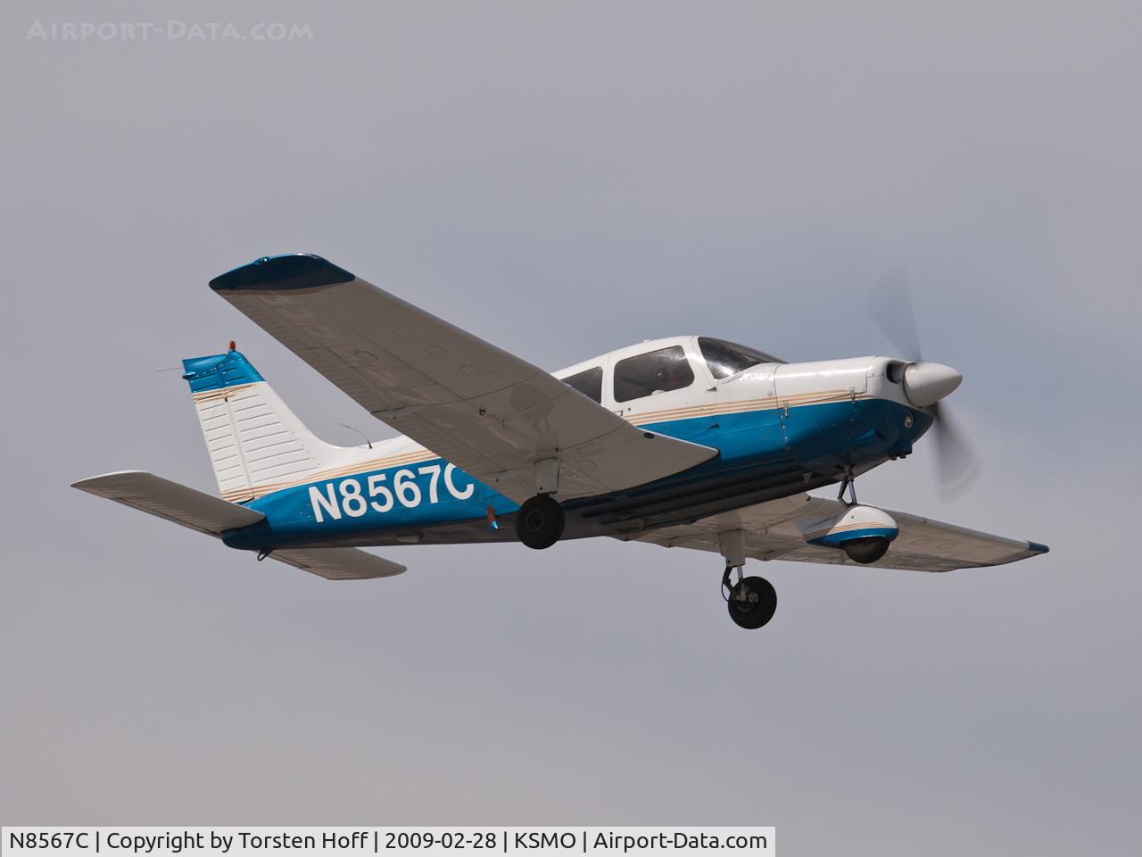N8567C, 1976 Piper PA-28-151 Cherokee Warrior C/N 28-7615118, N8567C departing from RWY 03