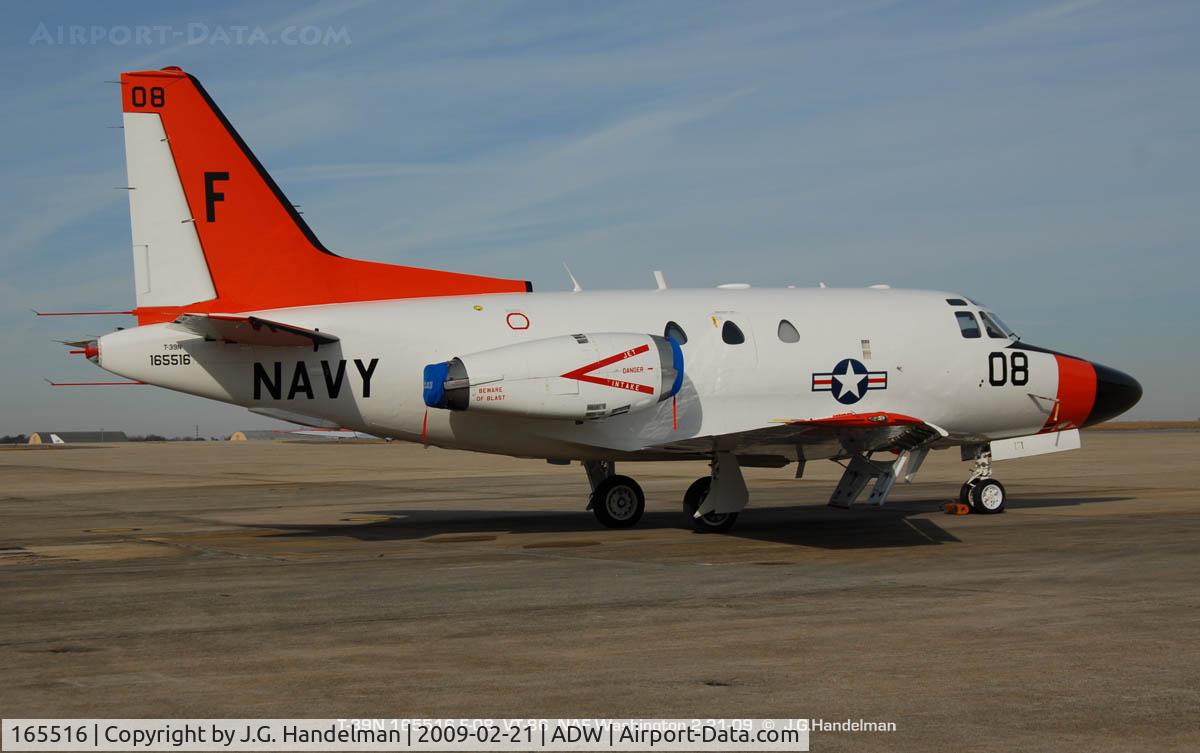 165516, Rockwell T-39N Sabreliner C/N 282-090, at NAF Washington