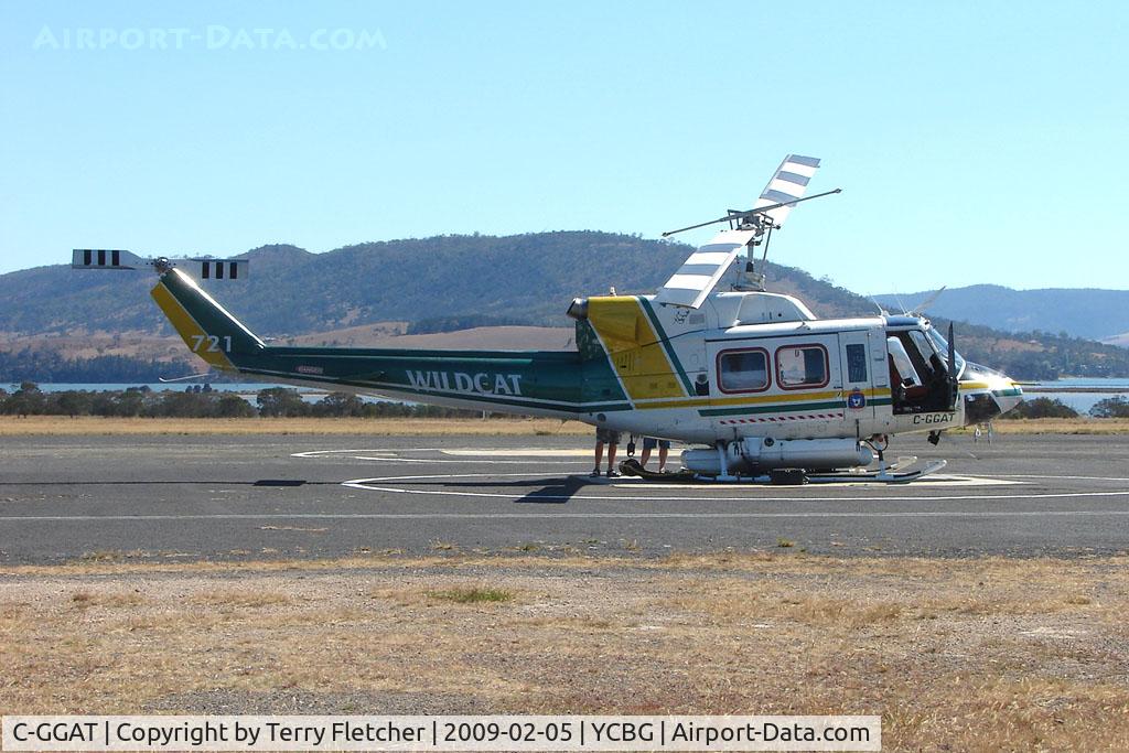 C-GGAT, 1977 Bell 212 C/N 30846, Canadian Bell 212 far from home in Tasmania Australia on firefighting service