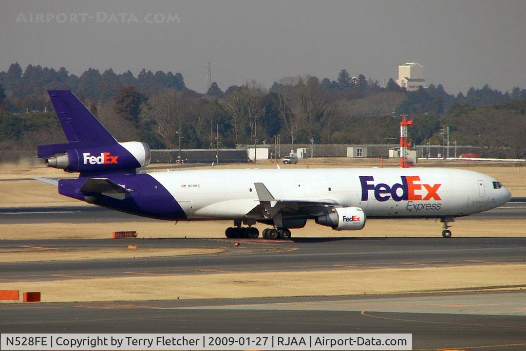 N528FE, 1996 McDonnell Douglas MD-11F C/N 48623, FedEx MD11 at Narita