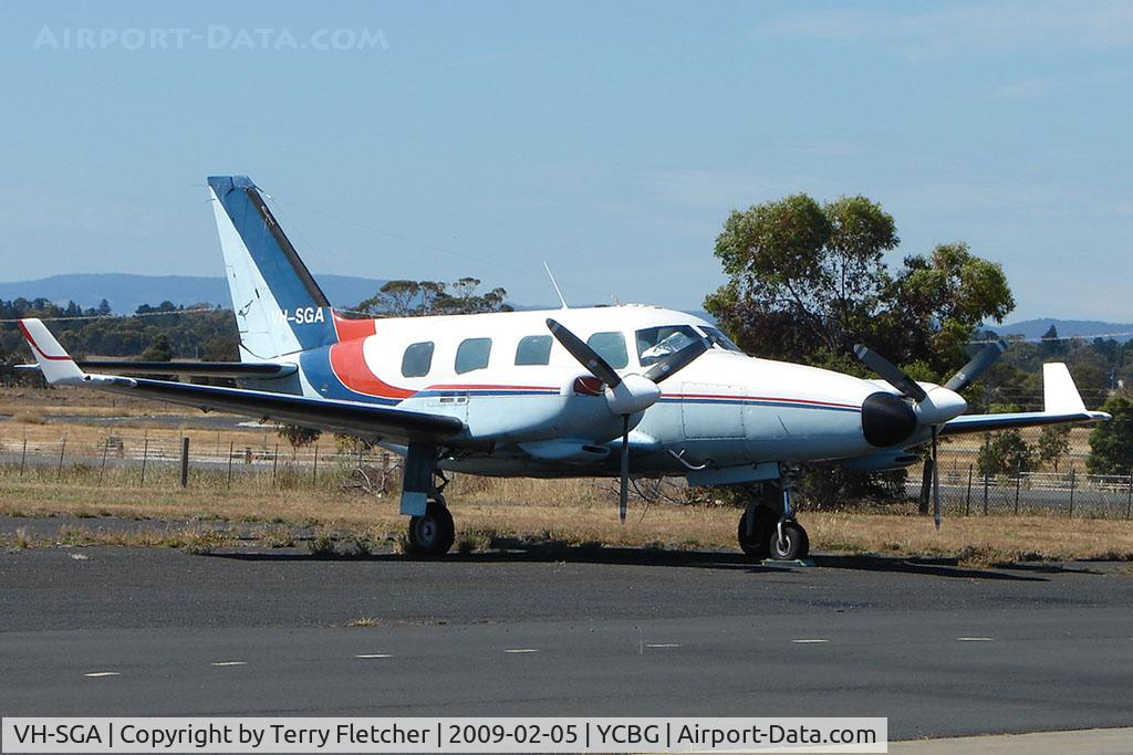 VH-SGA, 1973 Piper PA-31P Navajo Navajo C/N 31P-7300166, Piper PA31P at Hobart Cambridge