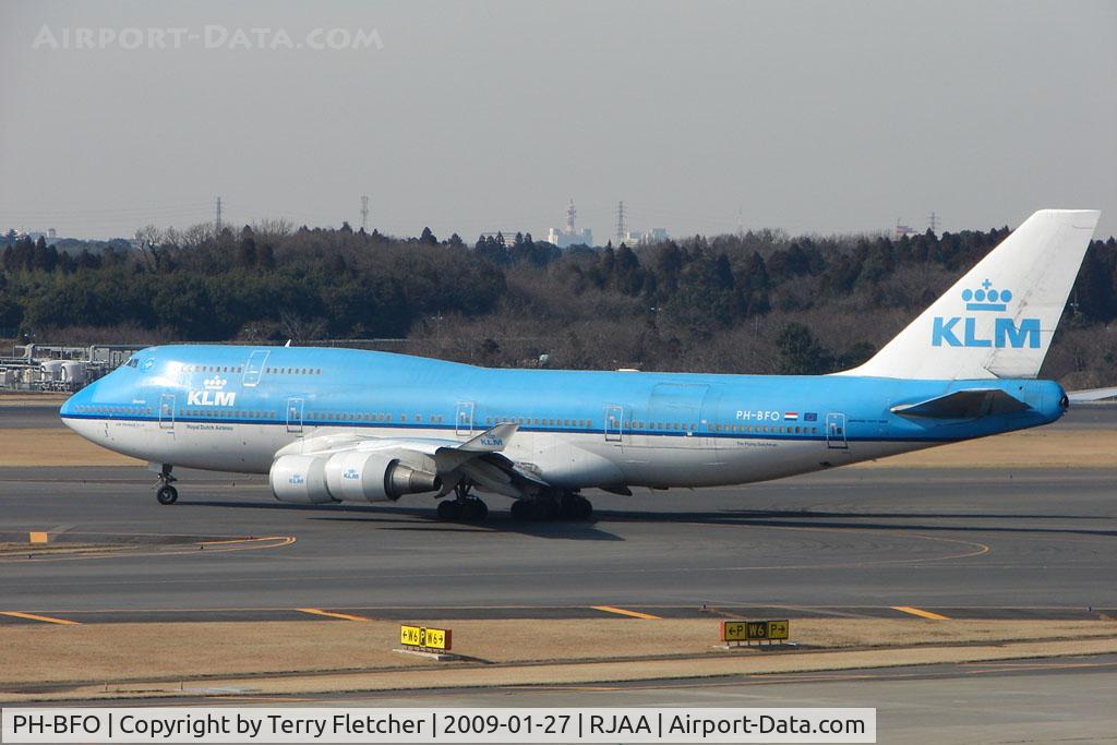 PH-BFO, 1992 Boeing 747-406BC C/N 25413, KLM B747 at Narita