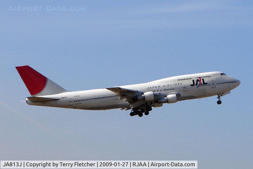 JA813J, 1983 Boeing 747-346 C/N 23068, JAL B747 at Narita