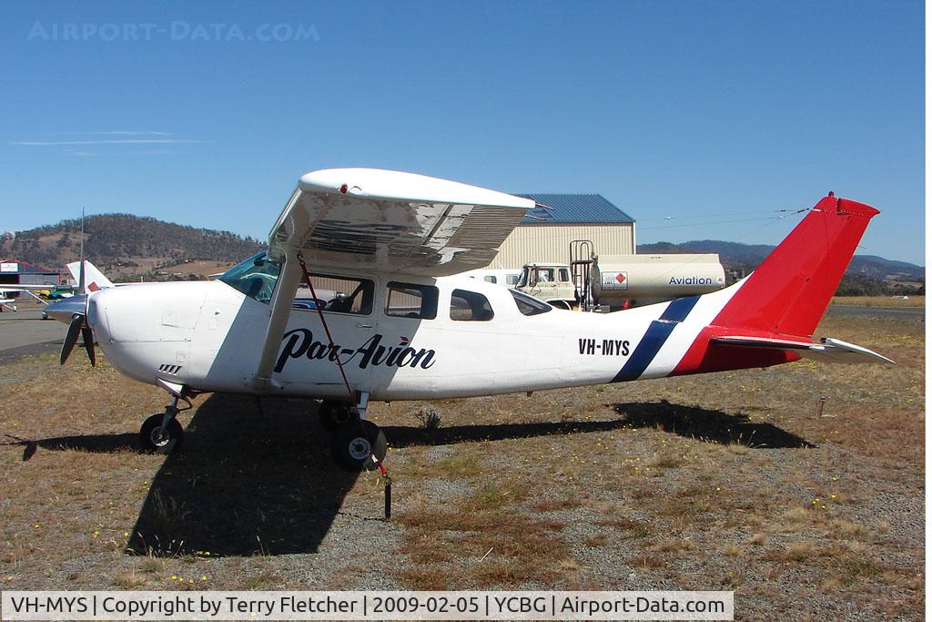 VH-MYS, 1979 Cessna U206G Stationair C/N U20605162, Cessna U206G at Hobart Cambridge