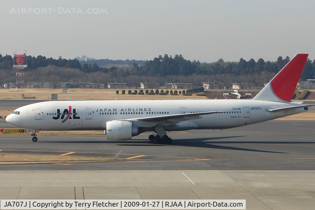 JA707J, 2004 Boeing 777-246/ER C/N 32894, JAl B777 at Narita