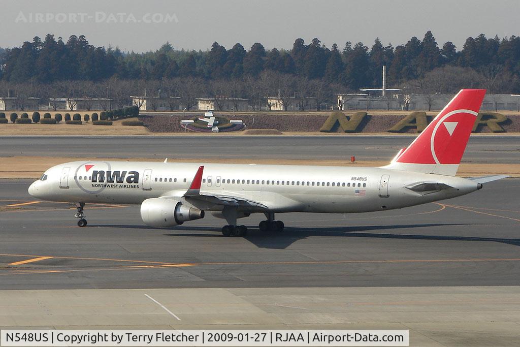 N548US, 1996 Boeing 757-251 C/N 26495, NW B757 at Narita
