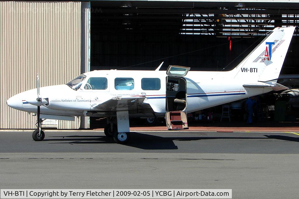 VH-BTI, 1982 Piper PA-31 C/N 31-8212003, Airlines of Tasmania's Pa-31 at Hobart Cambridge
