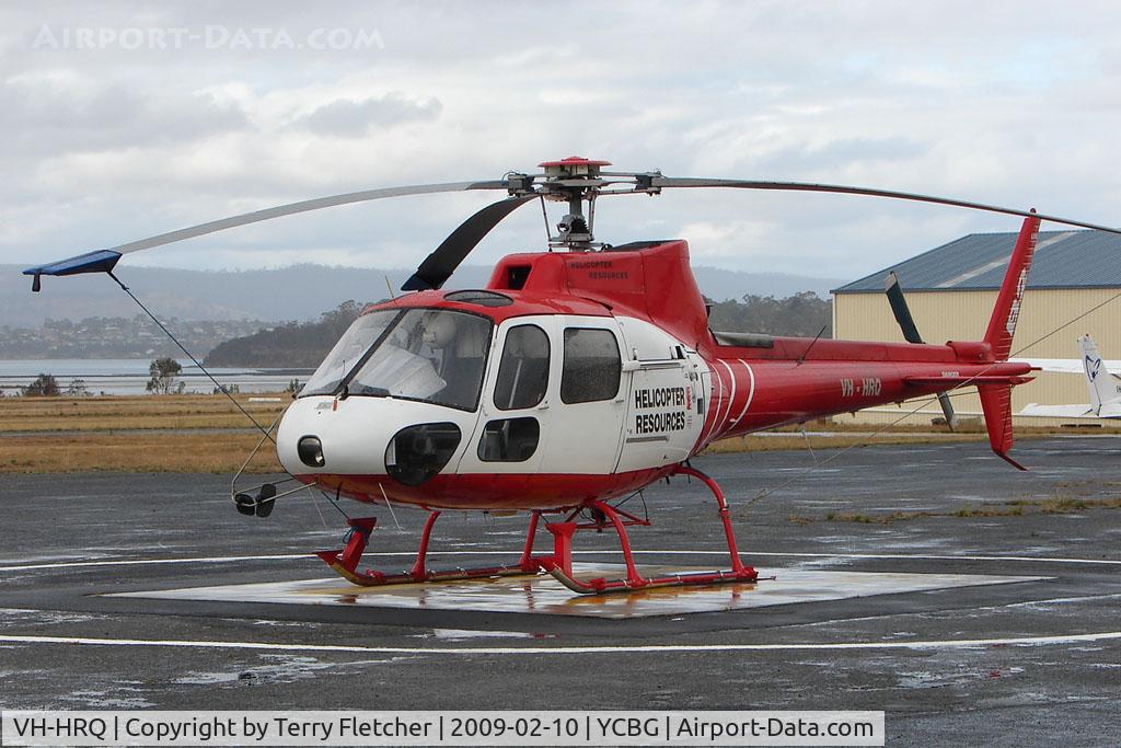 VH-HRQ, 1981 Eurocopter AS-350B Ecureuil C/N 1429, Eurocopter AS350B at Hobart Cambridge