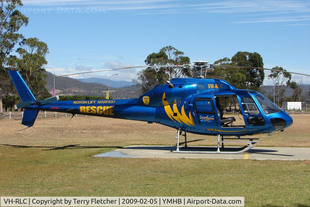 VH-RLC, 1982 Aérospatiale AS-355F-1 Ecureuil 2 C/N 5145, Rescue Eurocopter AS355F1 at Hobart Helipad