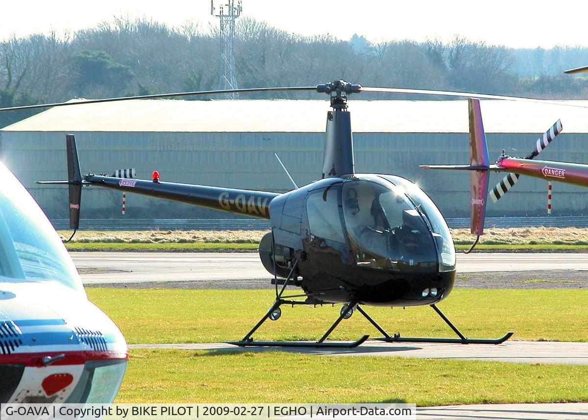 G-OAVA, 2002 Robinson R22 Beta C/N 3303, ONE OF THREE R22'S OUTSIDE FAST HELICOPTERS HANGER