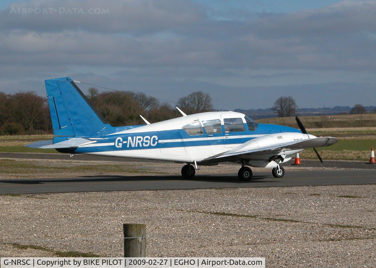 G-NRSC, 1973 Piper PA-23-250 Aztec C/N 27-7305142, GEMINAIR AZTEC TAXYING OUT FOR A TEST FLIGHT